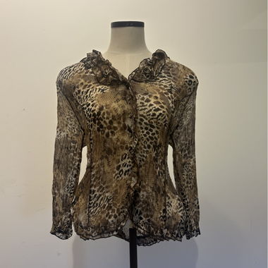 Blouse à imprimé léopard