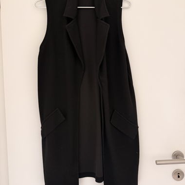 Gilet lungo nero