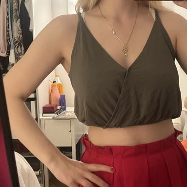 Crop top vert