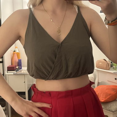 Crop top vert