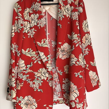 Blazer Zara Basic floreale