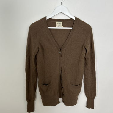 Cardigan en cachemire brun