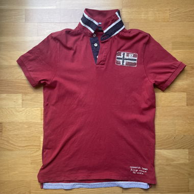 Red Napapijri Poloshirt Grösse M