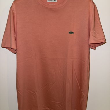 T-shirt Lacoste corallo cotone Pima M