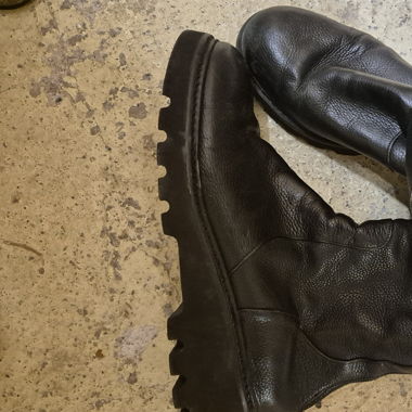 Black Leather Boots Homers 40