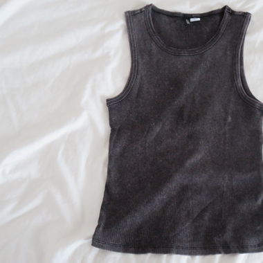 washed out gray top