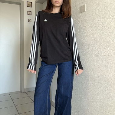Adidas Langarmshirt schwarz