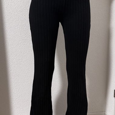 Pantalon en maille noir Newyorker