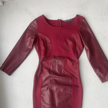 Guess Kleid rot neu xs Leder