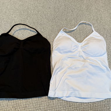Set di top sportivi nero/bianco