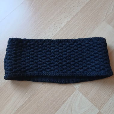 Bandeau en tricot noir