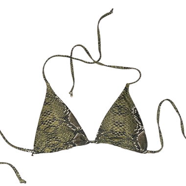 Haut de bikini à imprimé serpent