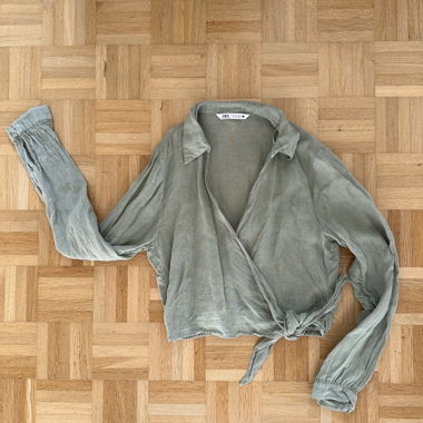 Zara Top en lin cross-body