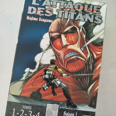 Cofanetto manga Attack on Titan 1-4 - francese