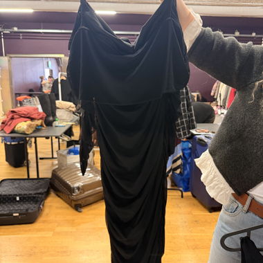 Long black evening dress