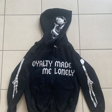Black hoodie with print