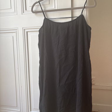 Black top with thin straps