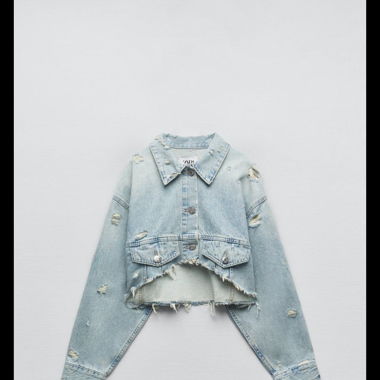 ZARA / cropped denim jackets