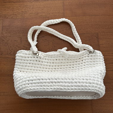 Sac blanc au crochet