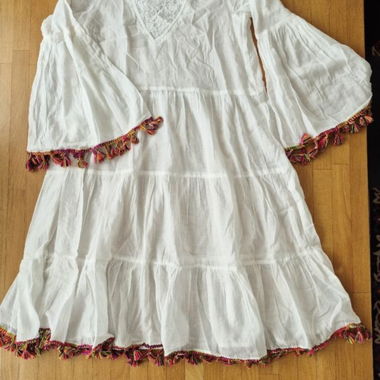 Robe-tunique, 100 % coton, taille S/M