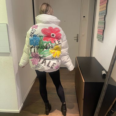 Leonardo – Daunenjacke, Größe 36 (oversized)
