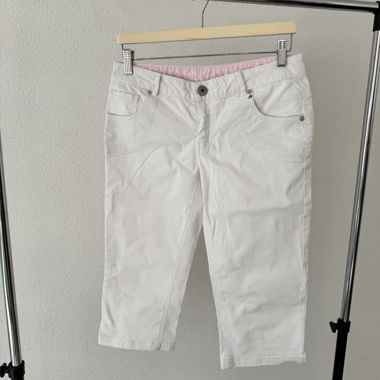 Jeans bianchi corti, XS