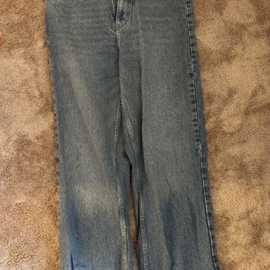 zara jeans, straightleg