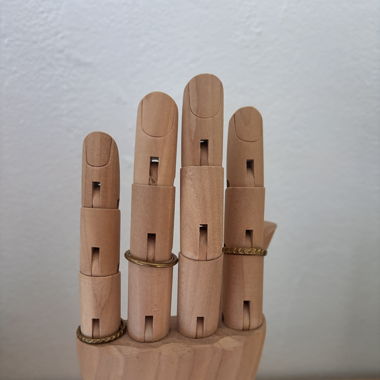 Goldiges Ring-Set