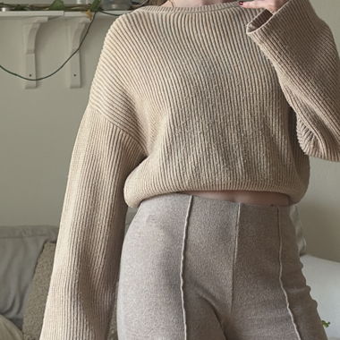 Pulls en maille - beige