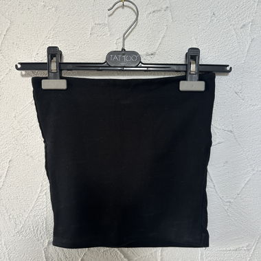 Top tubolare Zara nero