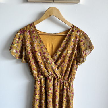 Yellow Floral Dress