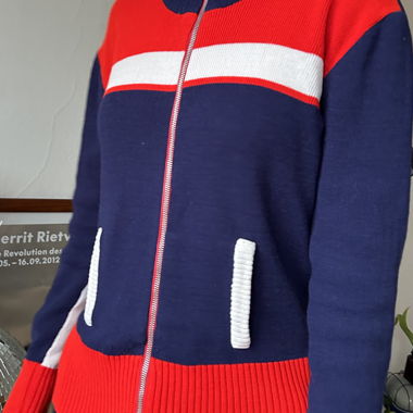 Retro Zip Up Sweater