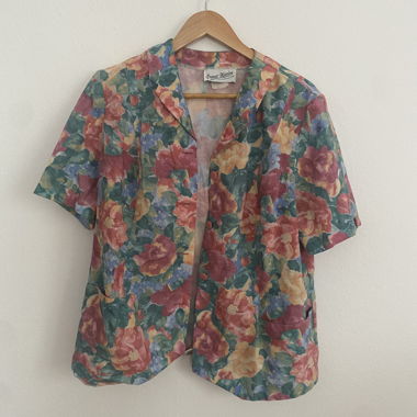 Vintage Floral Blouse