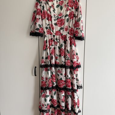 Robe longue LIU JO à imprimé roses