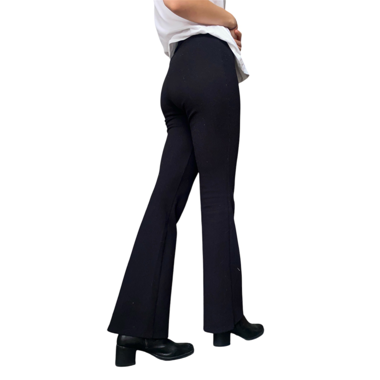 black flared pants