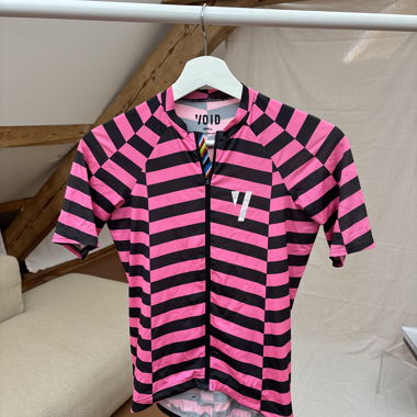 Cycling Jersey VOID - pink / black striped