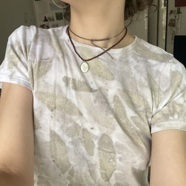 boho tshirt baby tee/top handdyed