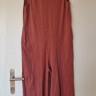Rust Sleeveless Jumpsuit
