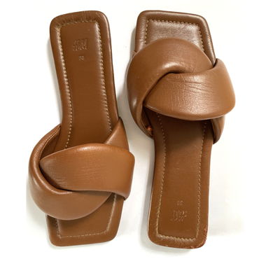 Leder Pantoletten / Slides