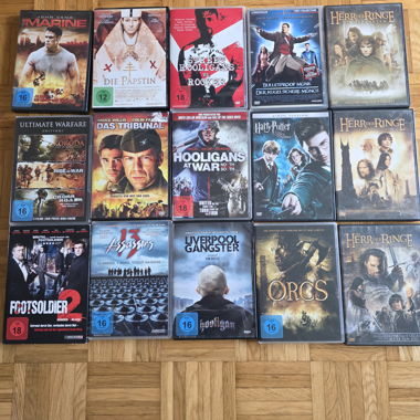 DVD-Filmpaket mit 15 Filmen