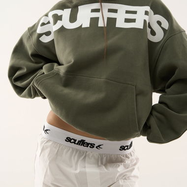 Scuffers flock green hoodie