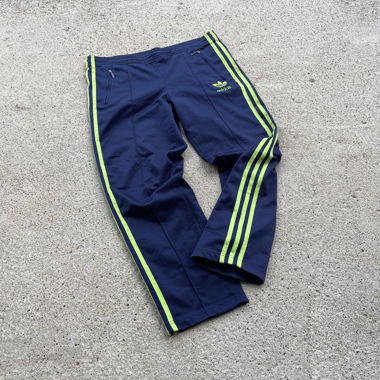 Pantaloni sportivi Adidas blu/verde, Taglia S
