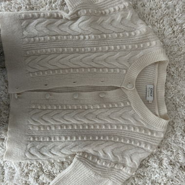 Cardigan in maglia beige ONLY XS