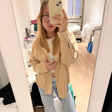 Sur-chemise en velour 