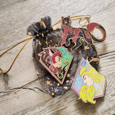 Lot de broches géantes She-Ra neuves 
