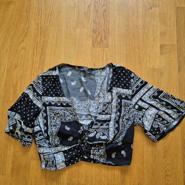 Crop Top gemustert