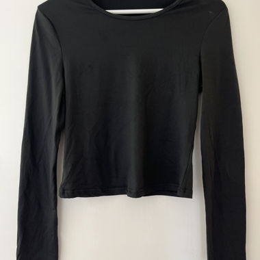 Langarm shirt schwarz