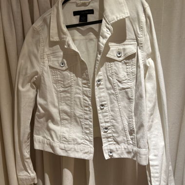 Giacca di jeans bianca Calvin Klein