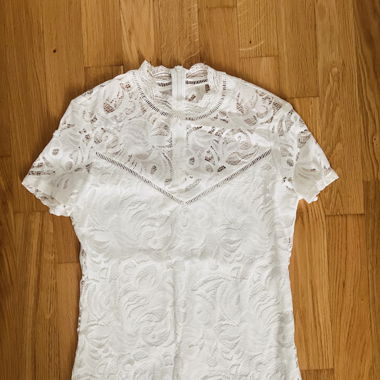 Shirt in weiss aus Spitze