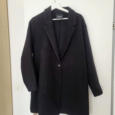 PULL&BEAR schwarzer Mantel
